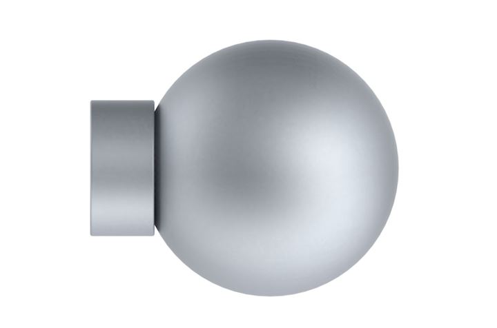 Hallis Arc 25mm Soft Silver Ball Finial