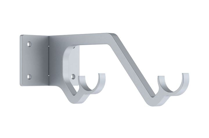 Hallis Arc 25mm Soft Silver Double Passing Bracket