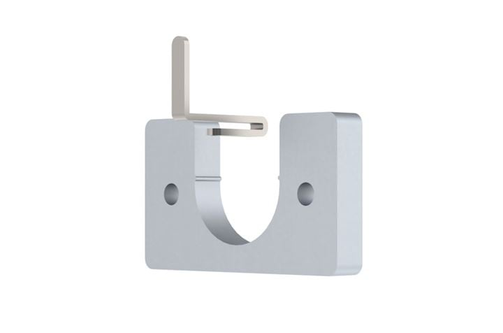 Hallis Arc 25mm Soft Silver Recess Bracket