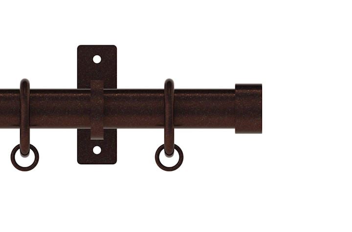 Hallis Arc 25mm Bronze Stud Curtain Pole