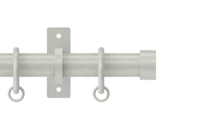 Hallis Arc 25mm Warm Grey Stud Curtain Pole