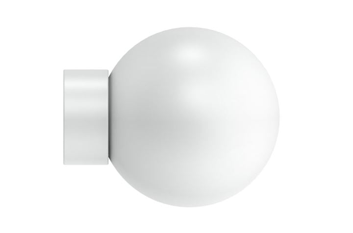 Hallis Arc 25mm China White Ball Finial