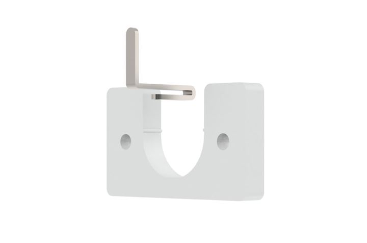 Hallis Arc 25mm China White Recess Bracket