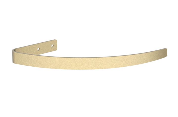 Hallis Arc Soft Brass Metal Curtain Holdback