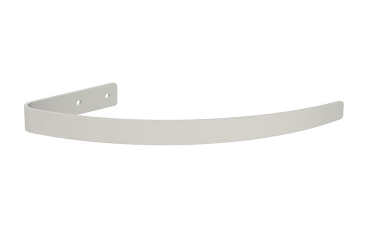 Hallis Arc Warm Grey Metal Curtain Holdback