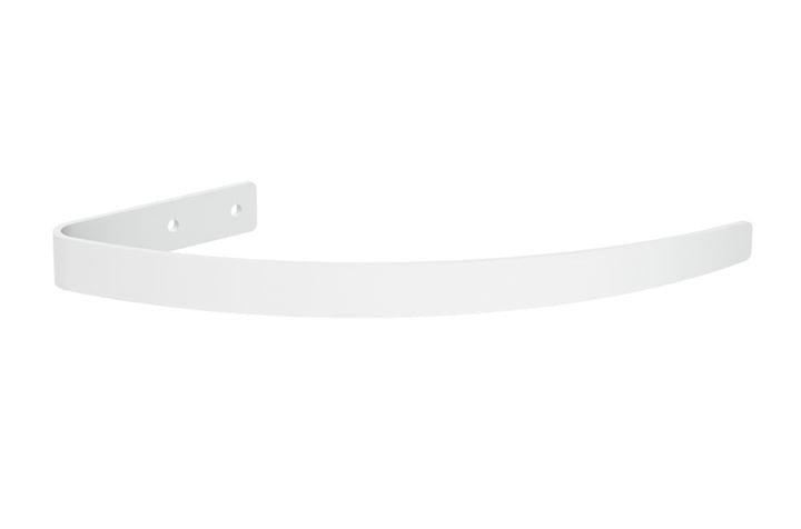 Hallis Arc China White Metal Curtain Holdback