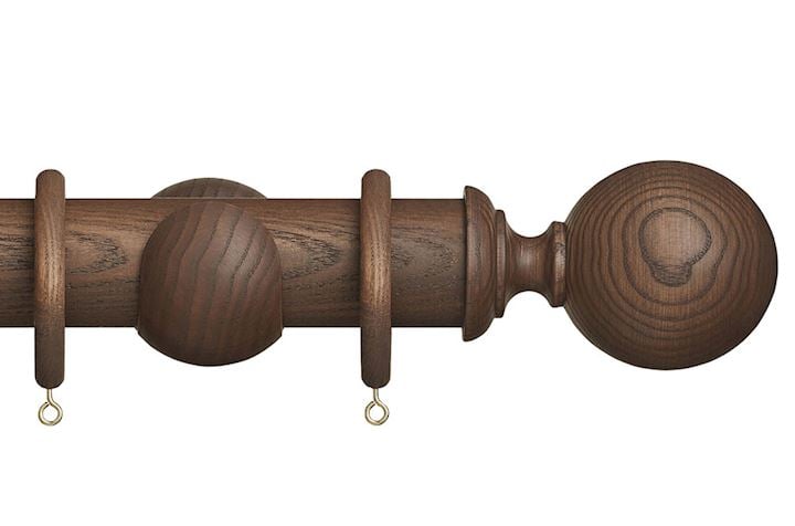 Hallis Eden 45mm Cocoa Ball Wooden Curtain Pole