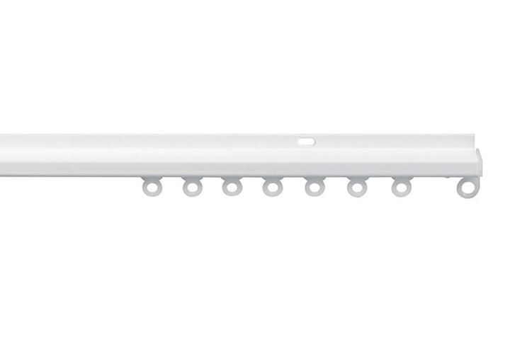 Integra Discreet White Metal Face Fix Curtain Track