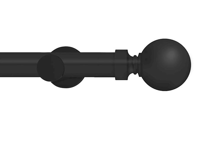 Integra 28mm Elements Belgravia Matt Black Eyelet Pole