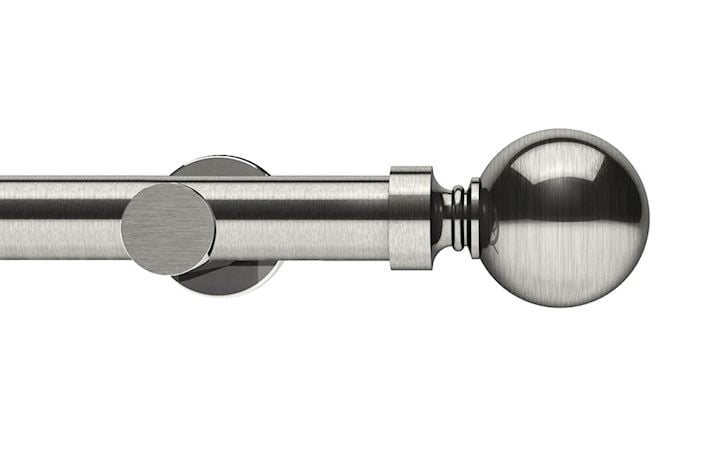 Integra 28mm Elements Belgravia Satin Steel Eyelet Pole