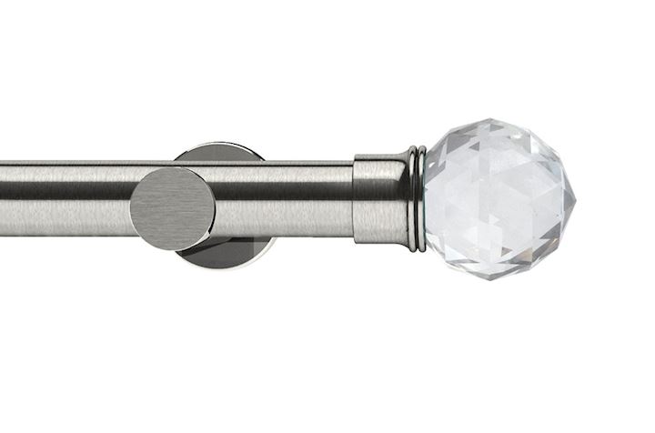 Integra 28mm Elements Capella Satin Steel Eyelet Pole