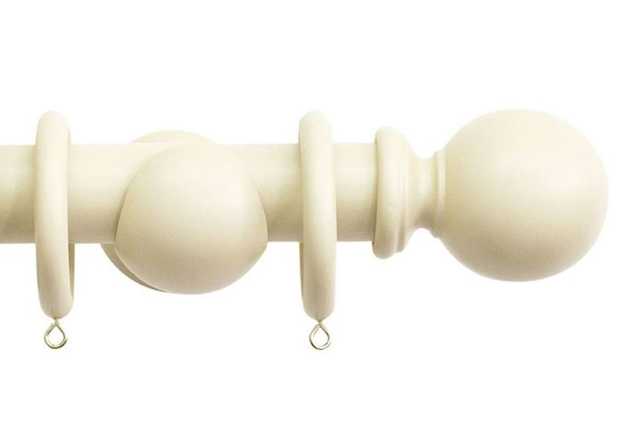 Jones 35mm Shore Wooden Curtain Pole Ghost