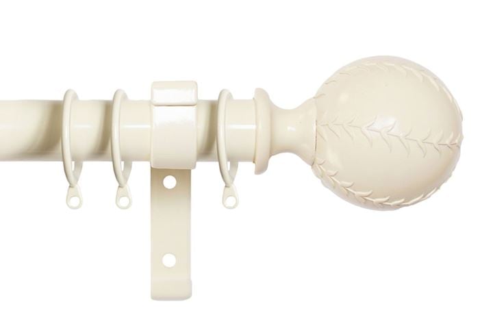 Laura Ashley 28mm Swirl Curtain Pole Cream