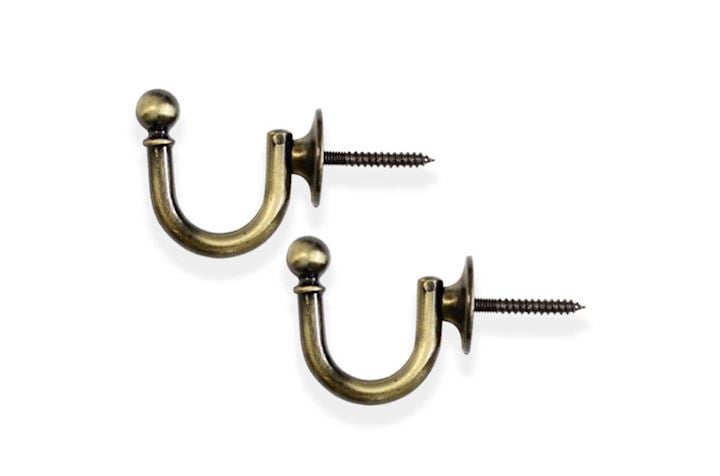 Laura Ashley Antique Brass Classic Tieback Hook
