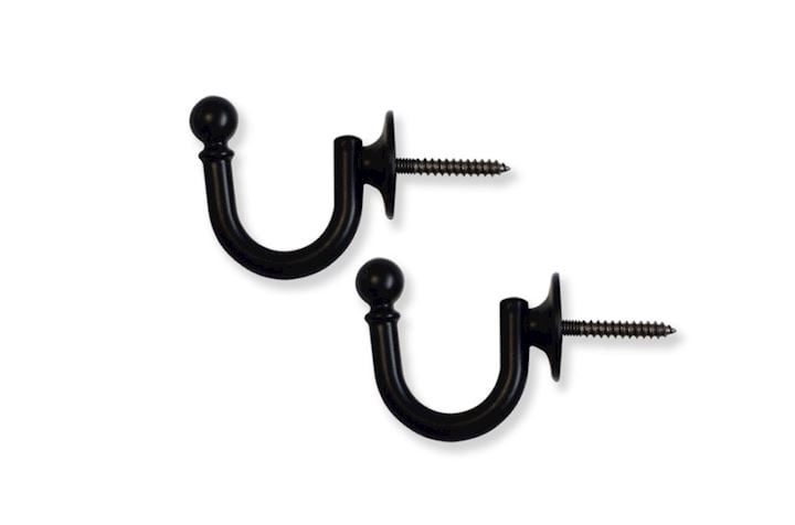 Laura Ashley Black Classic Tieback Hook