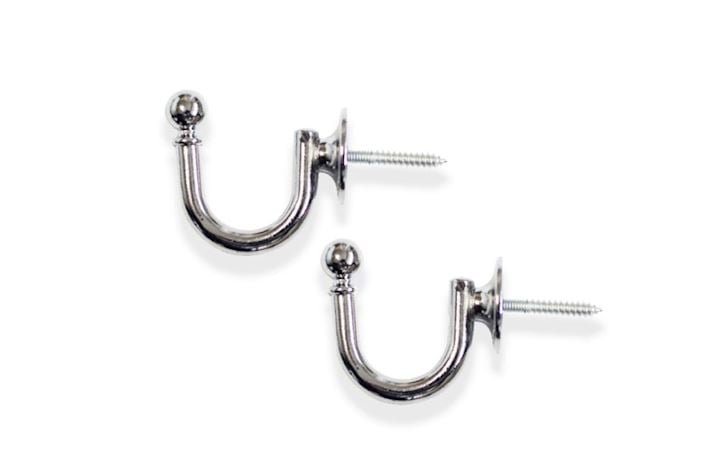 Laura Ashley Chrome Classic Tieback Hook
