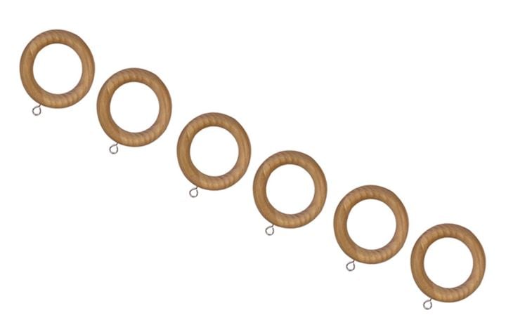 Laura Ashley Haywood 35mm Honey Wooden Rings