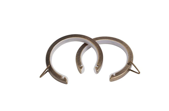 Speedy 28mm Lined Passing Rings Antique Brass