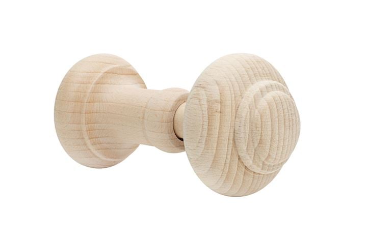 Rolls Unfinished Wooden Curtain Holdback