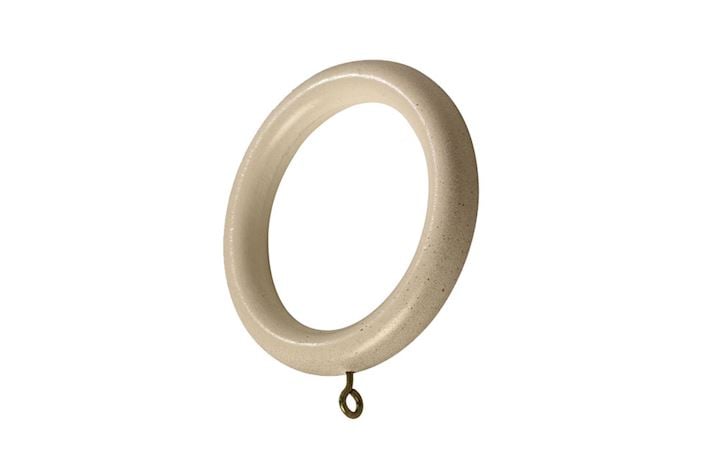 Rolls 45mm Modern Country Brushed Cream Wooden Rings