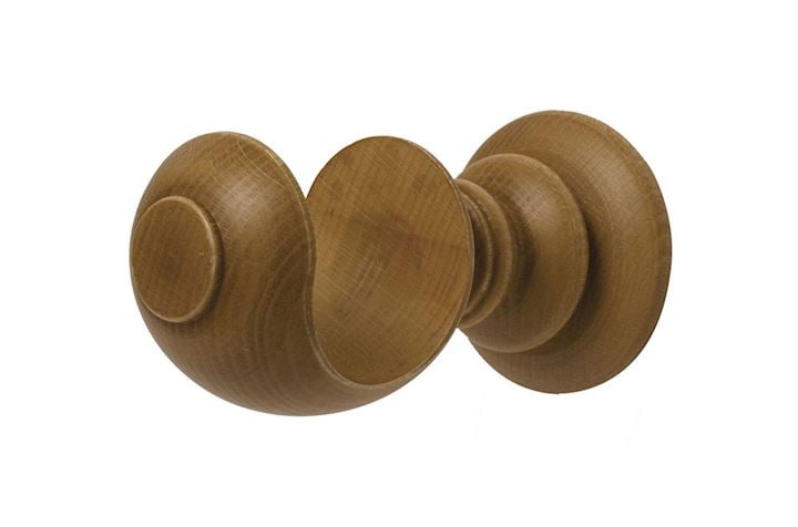 Rolls 45mm Modern Country Light Oak Wooden Bracket