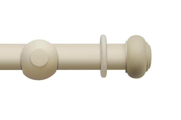 Rolls 45mm Modern Country Button Pearl Wooden Curtain Pole