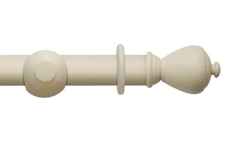 Rolls 45mm Modern Country Sugar Pot Pearl Wooden Curtain Pole