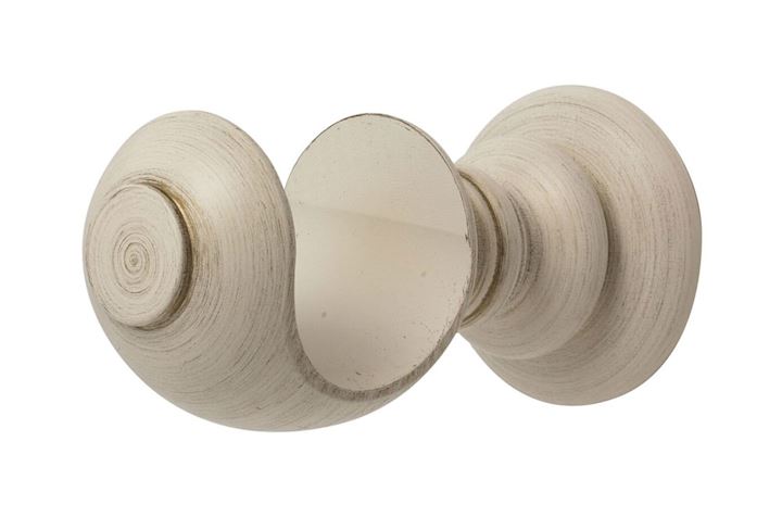 Rolls 55mm Modern Country Brushed Cream Wooden Bracket