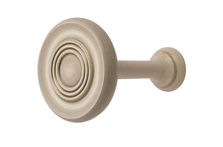 Rolls Modern Country Brushed Cream Wooden Holdback