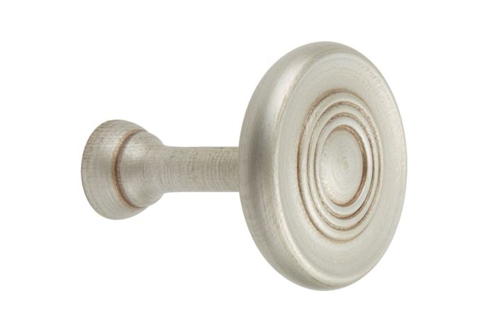 Rolls Modern Country Satin Silver Wooden Holdback