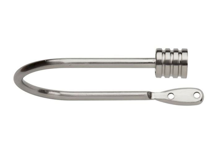 Rolls Neo Stud Stainless Steel Curtain Holdbacks