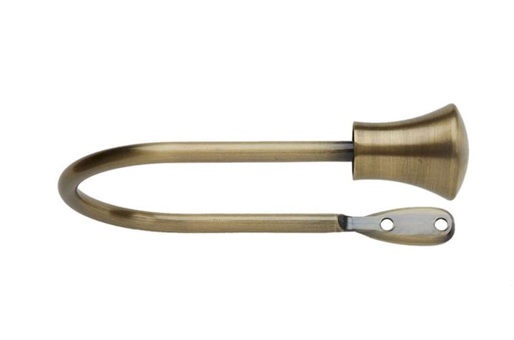 Rolls Neo Trumpet Spun Brass Curtain Holdbacks