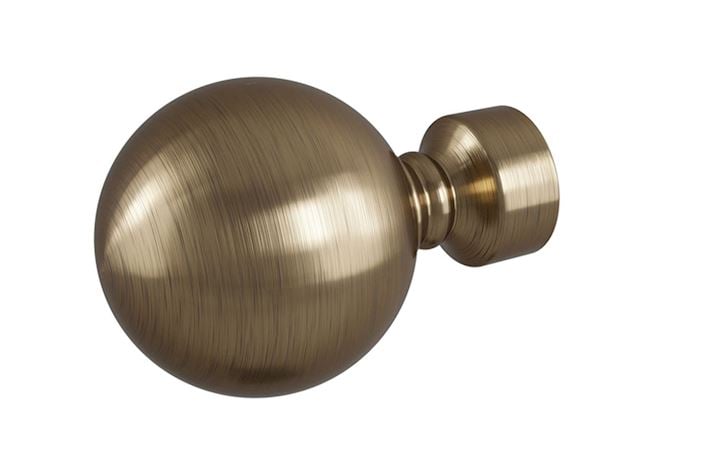 Rothley Eclipse 25mm Ball Finial Antique Brass
