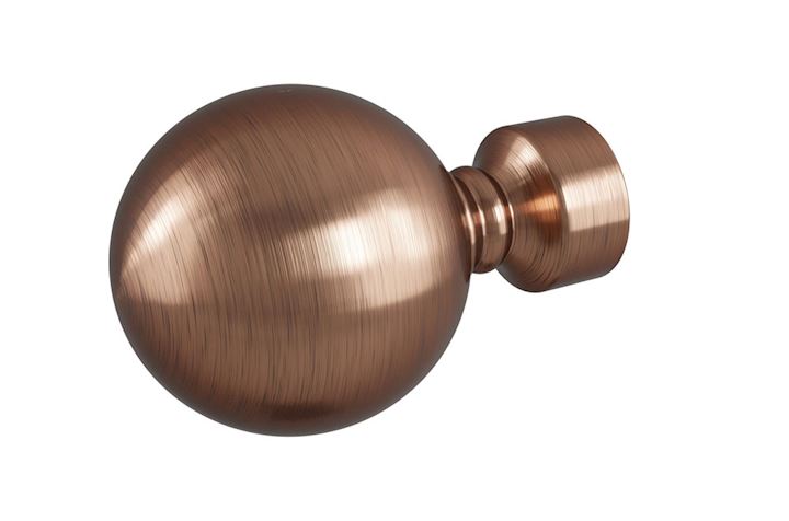 Rothley Eclipse 25mm Ball Finial Antique Copper