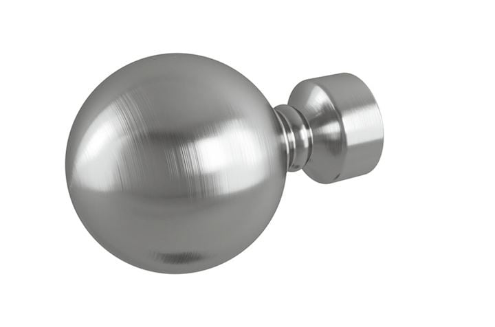 Rothley Eclipse 25mm Ball Finial Satin Silver