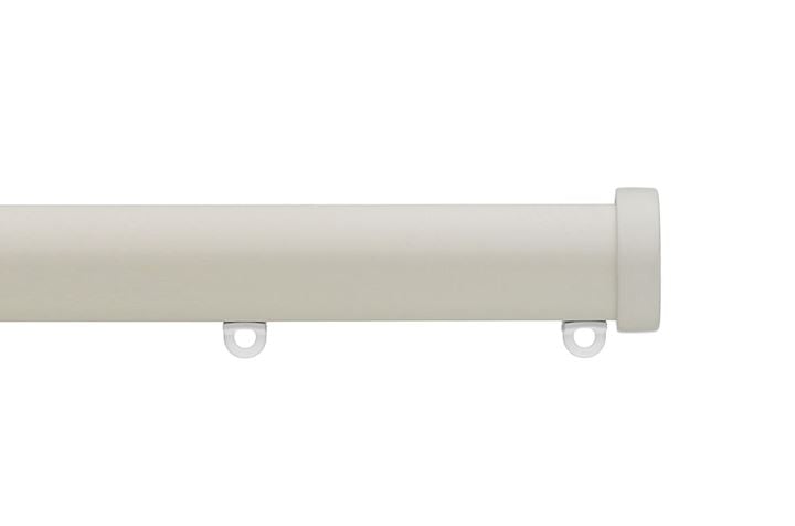 Silent Gliss 7610 30mm Metropole Stud End Cap Ecru Curtain Pole