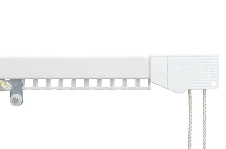 Silent Gliss 3900 White Corded Metal Curtain Track