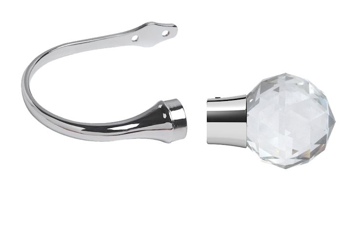 Prifma Curtain Holdback Chrome