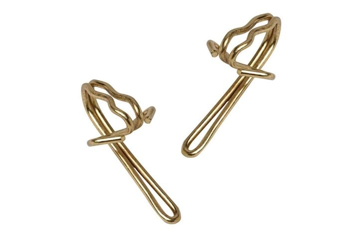 Curtain Hooks Brass