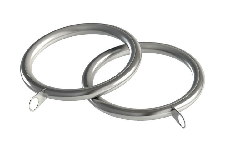 Speedy 28mm Lined Rings Satin Silver