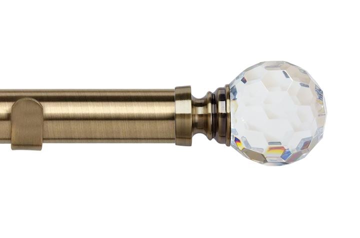 Speedy 35mm Acrylic Ball Eyelet Pole Antique Brass