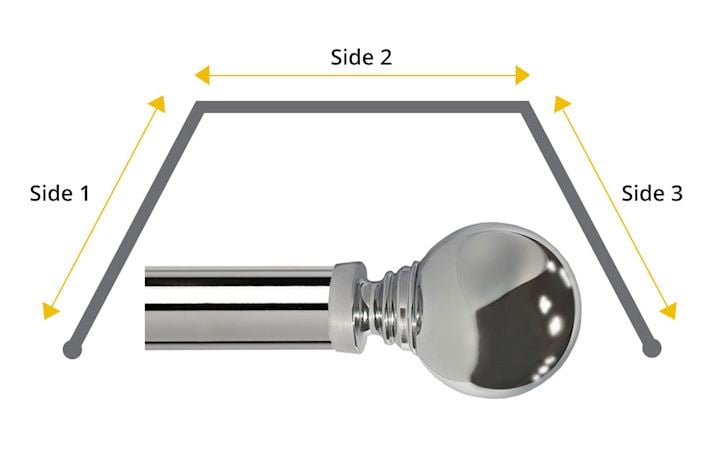 Speedy 35mm Globe 3 Sided Bay Window Chrome