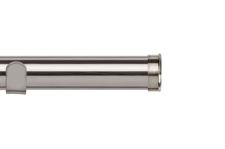 Speedy 35mm End Cap Eyelet Pole Satin Silver