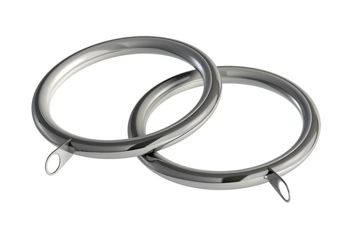 Speedy 35mm Curtain Pole Rings Chrome