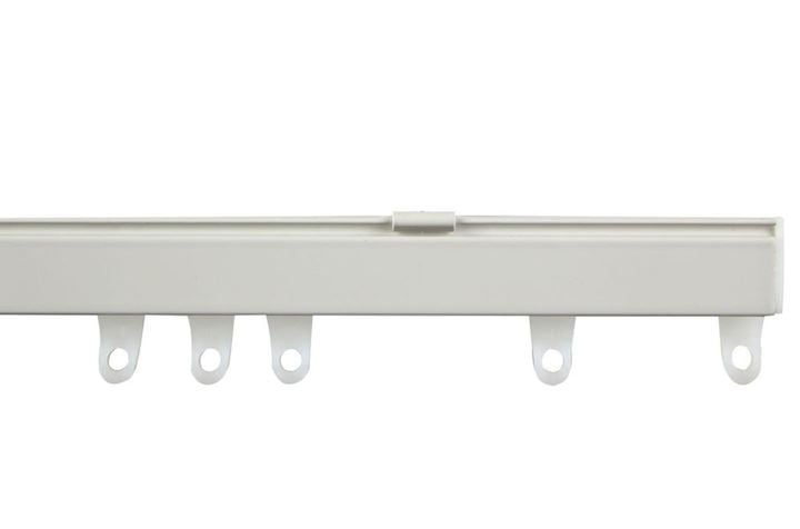 Speedy Fineline Uncorded Curtain Track Aluminium White