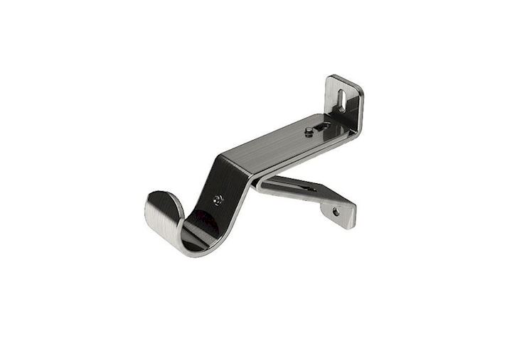 Swish 35mm Wall Fixed Bracket Satin Steel