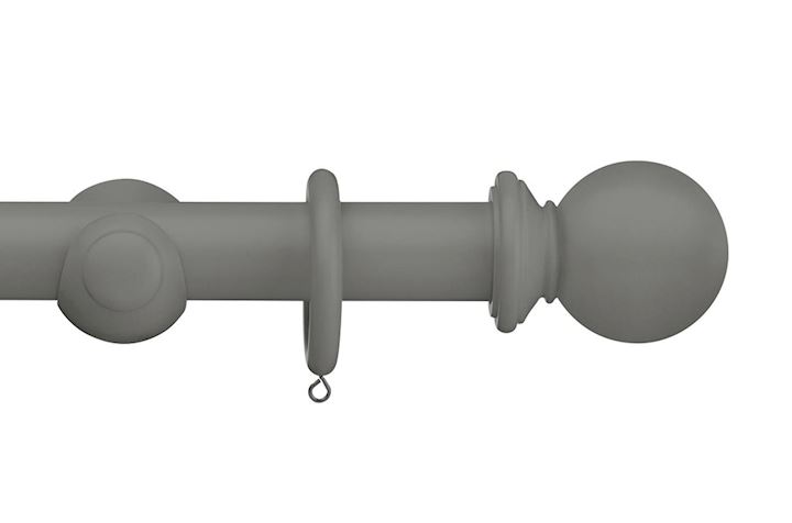 Swish 35mm Romantica Smoke Ball Wooden Curtain Pole