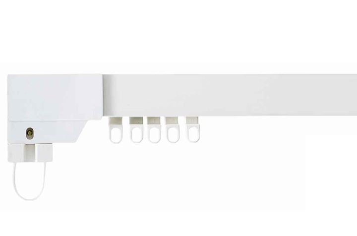 Swish Superluxe White Plastic Corded Track