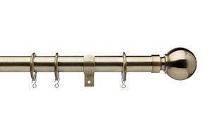Universal 16-19mm Ball Antique Brass Extendable Curtain Pole
