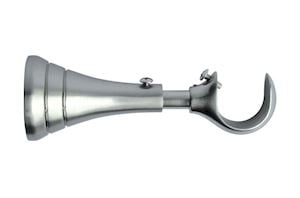 Rolls 28mm Neo Trumpet Metal Eyelet Pole Satin Steel - Thumbnail 2